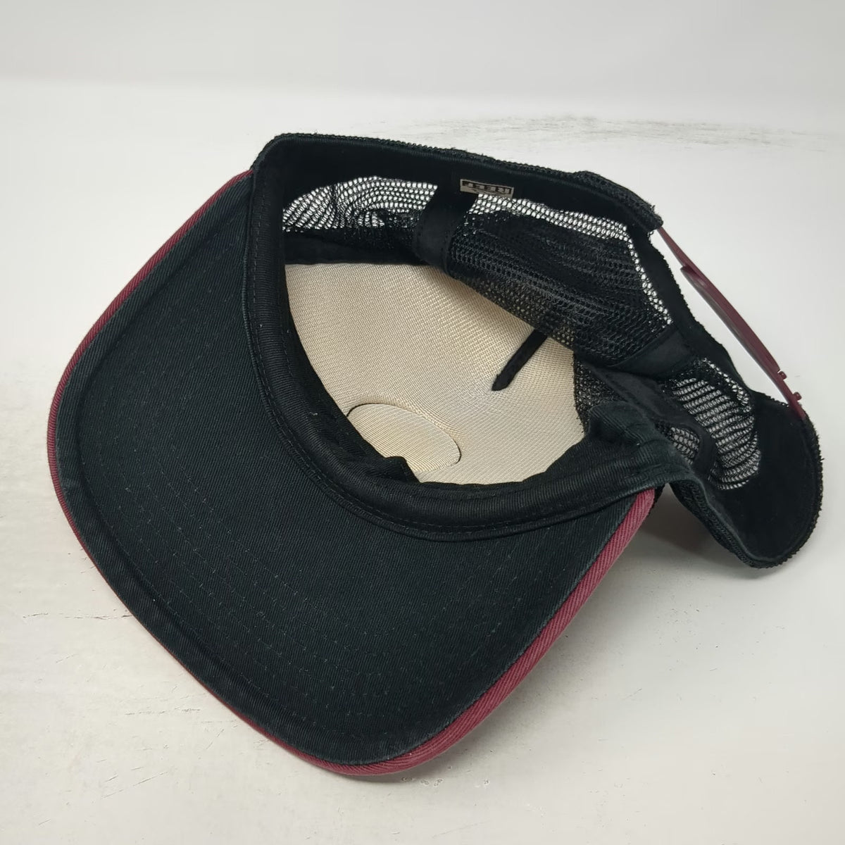 Reef Trucker Hat Red Black Floral One Size Snapback Mesh Just Passing Through