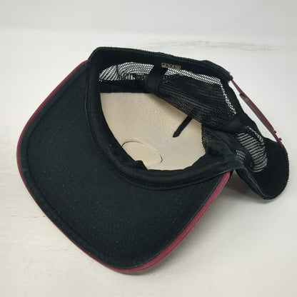 Reef Trucker Hat Red Black Floral One Size Snapback Mesh Just Passing Through
