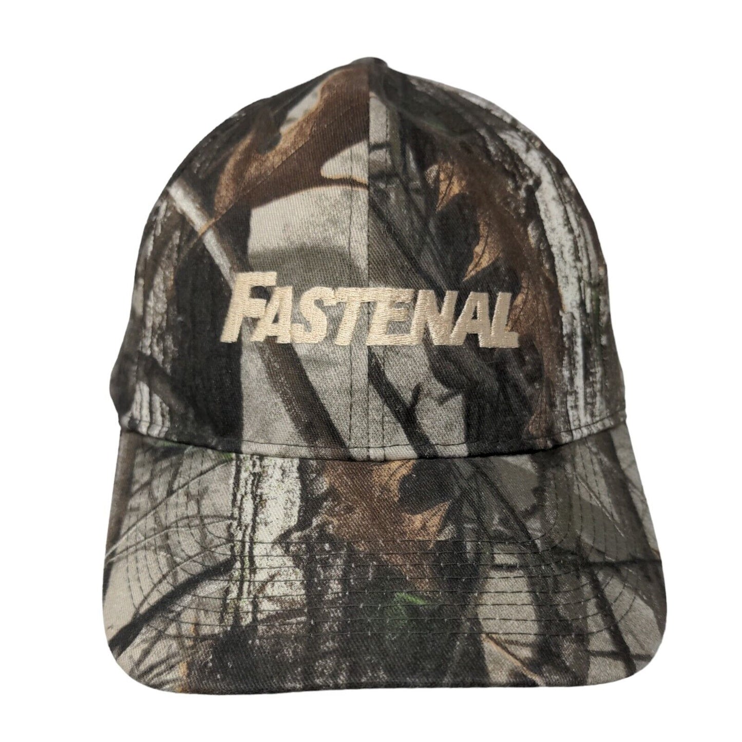 Fastenal Strapback Hat Camo One Size Embroidered Adjustable 6 Panel