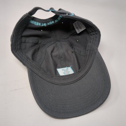 Cheers To The Wiseman Slideback Hat Gray One Size Adjustable Embroidered Cotton