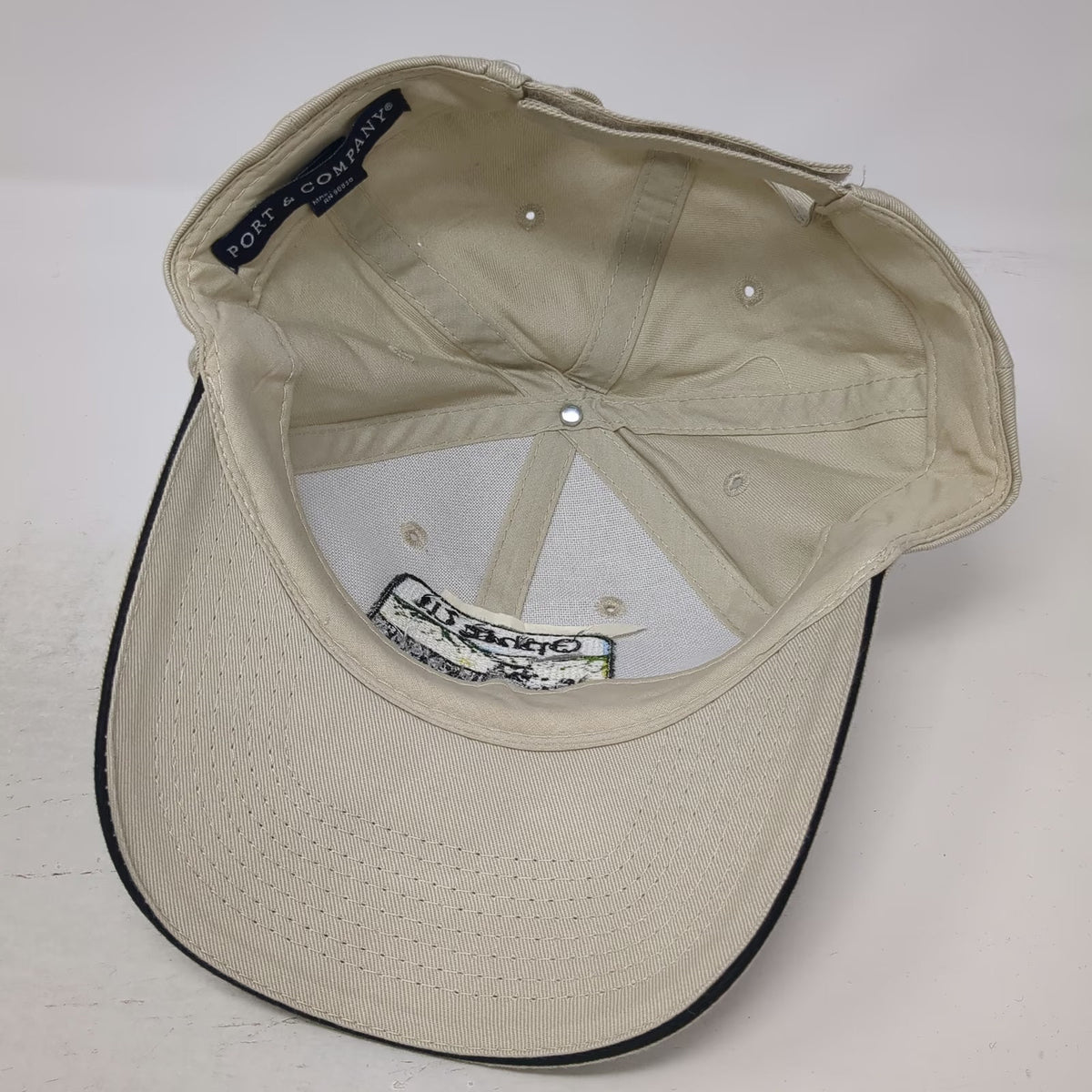 Port & Company Baseball Cap Beige One Size Ophir Utah Train Engine Strapback Hat