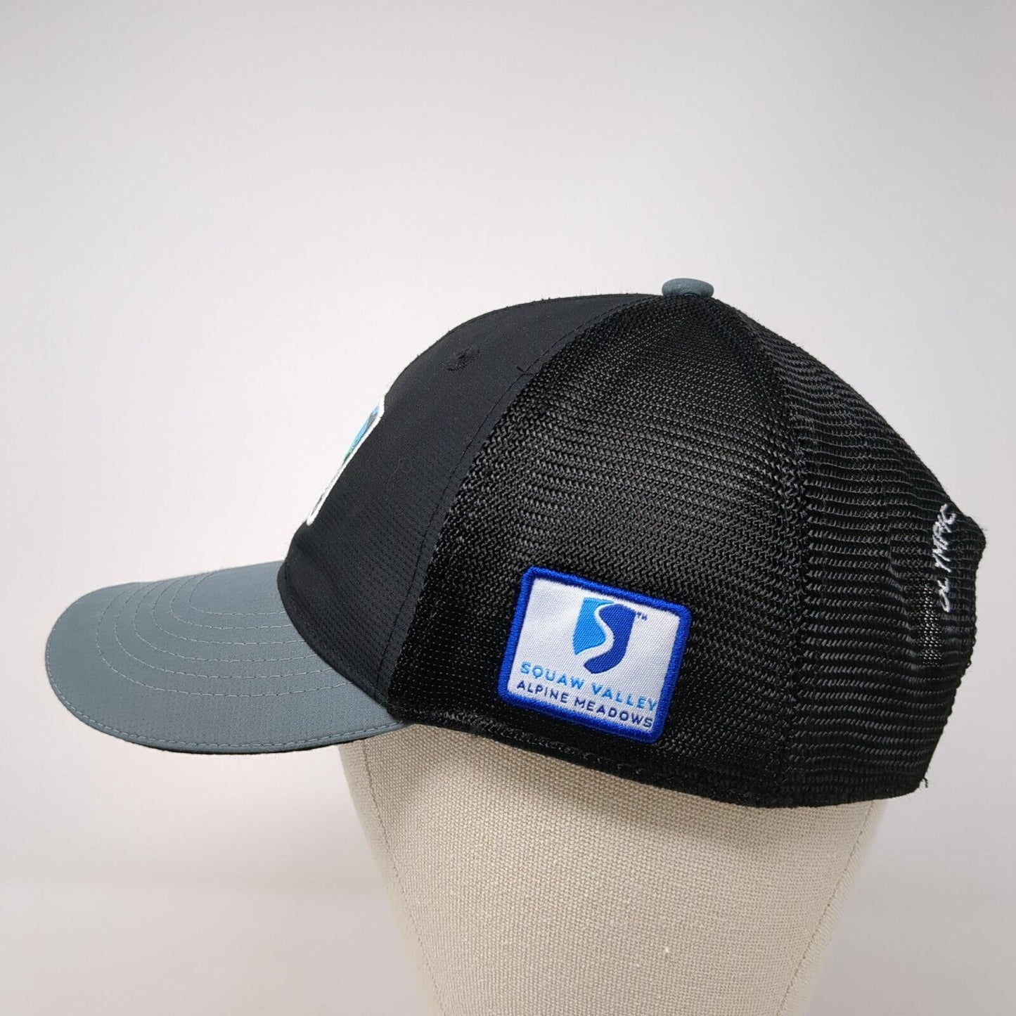 Spartan North Lake Tahoe Snapback Trucker Hat Black One Size Mesh Back