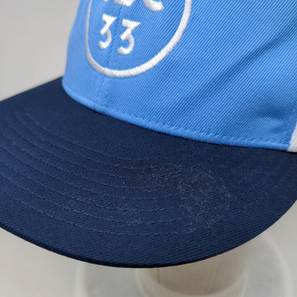 CBC 33 Fitted Mesh Back Trucker Hat Blue Large-XL Cap America Flexfit