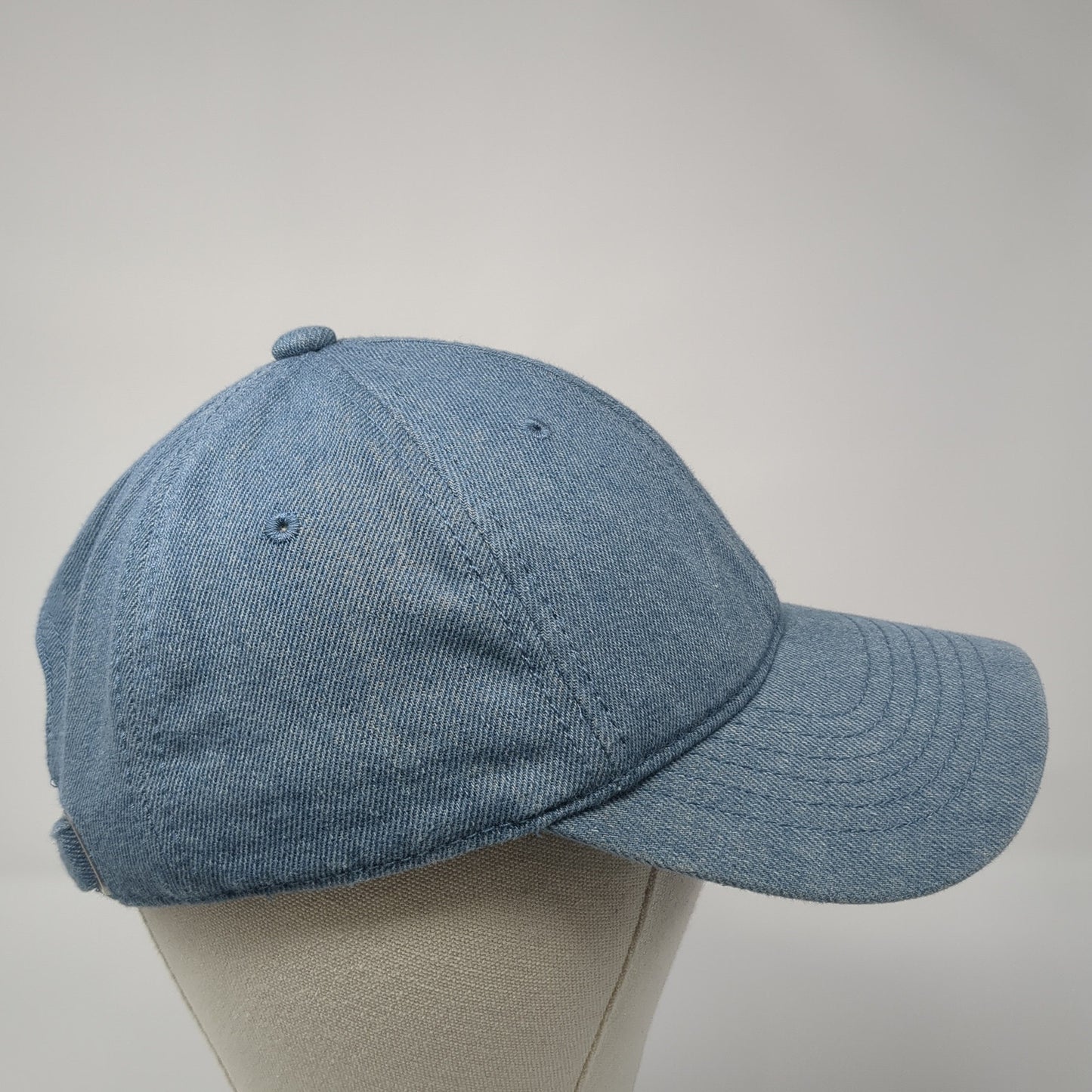 Unbranded Slideback Baseball Cap Blue One Size Adjustable 6 Panel Blank