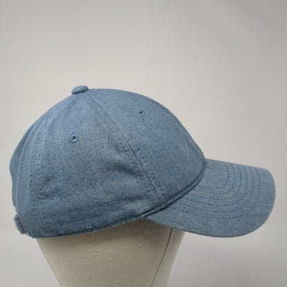 Unbranded Slideback Baseball Cap Blue One Size Adjustable 6 Panel Blank
