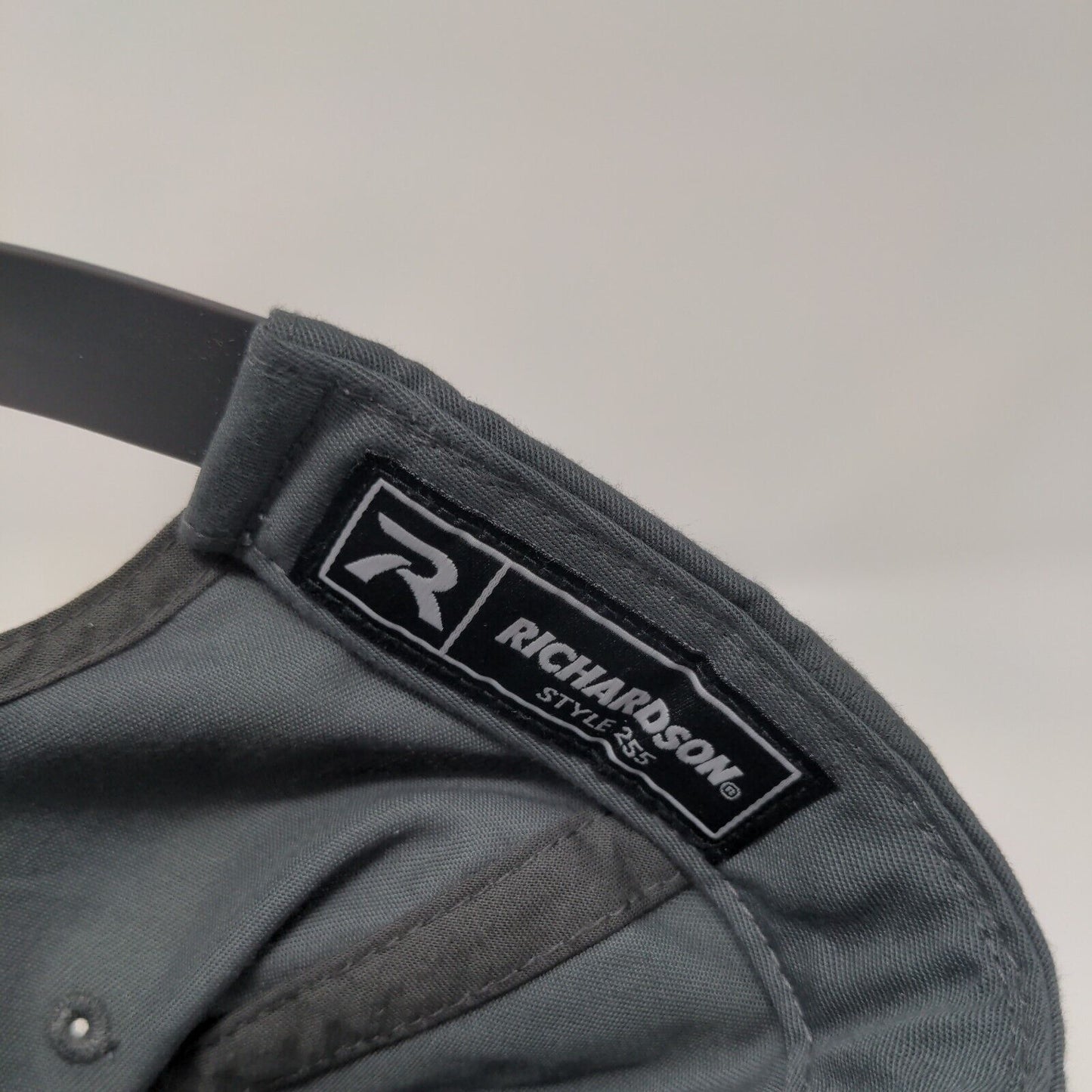 All Try Snapback Hat Gray One Size Adjustable Embroidered 6 Panel Richardson