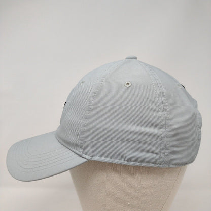 PUMA Golf Strapback Hat Gray OSFA Adjustable Solid 6 Panel Vent Holes