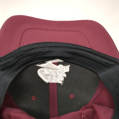 Griz Football Strapback Hat Red OS Embroidered Swoosh Classic99 Nike Dri-Fit