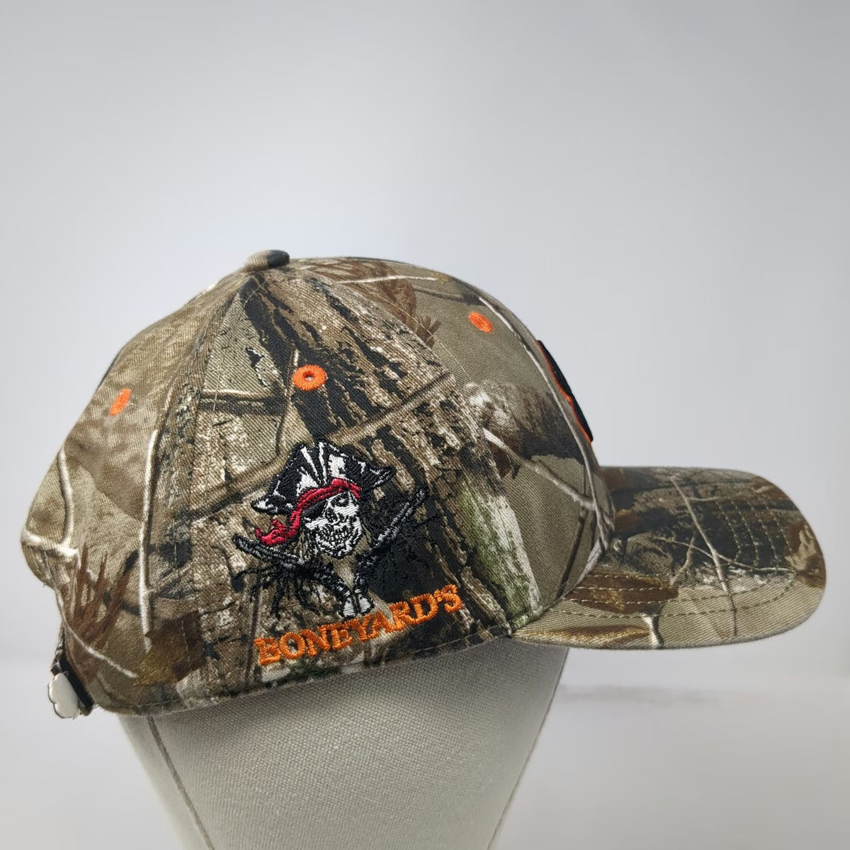 Black Clover Baseball Cap Brown Camo One Size Live Lucky Boneyard Pirate Hat