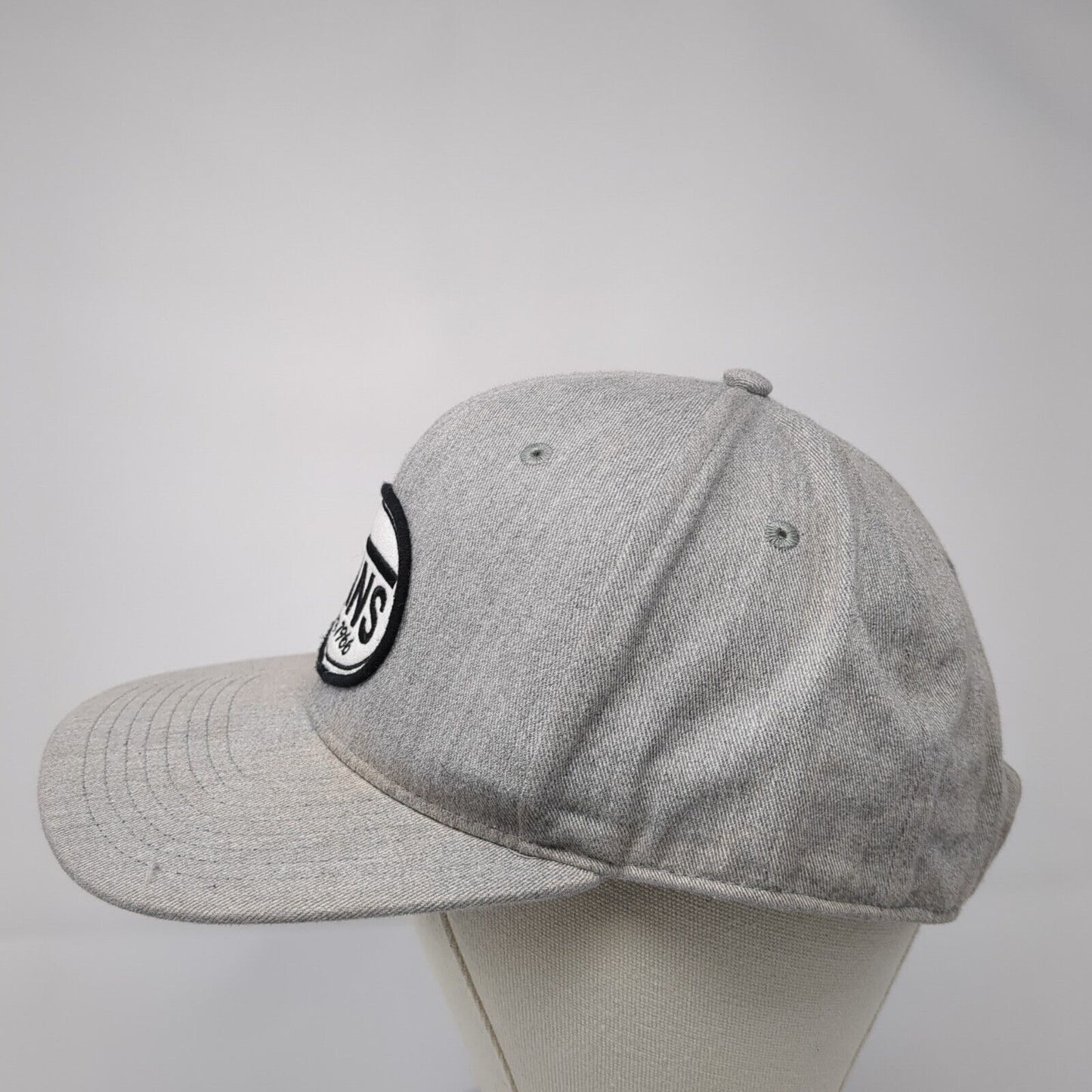 VANS Off The Wall Since 1966 Snapback Hat Gray One Size Adjustable Embroidered