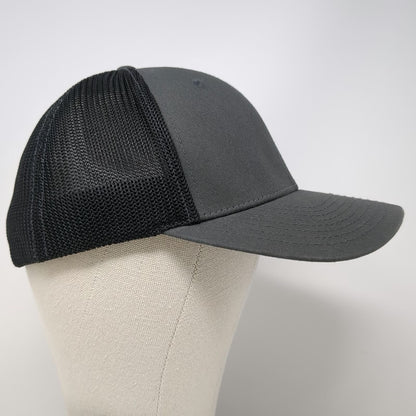Flexfit Baseball Cap Gray XL Mesh Back Agri-Lines Irrigation Zimmatic Logo Hat