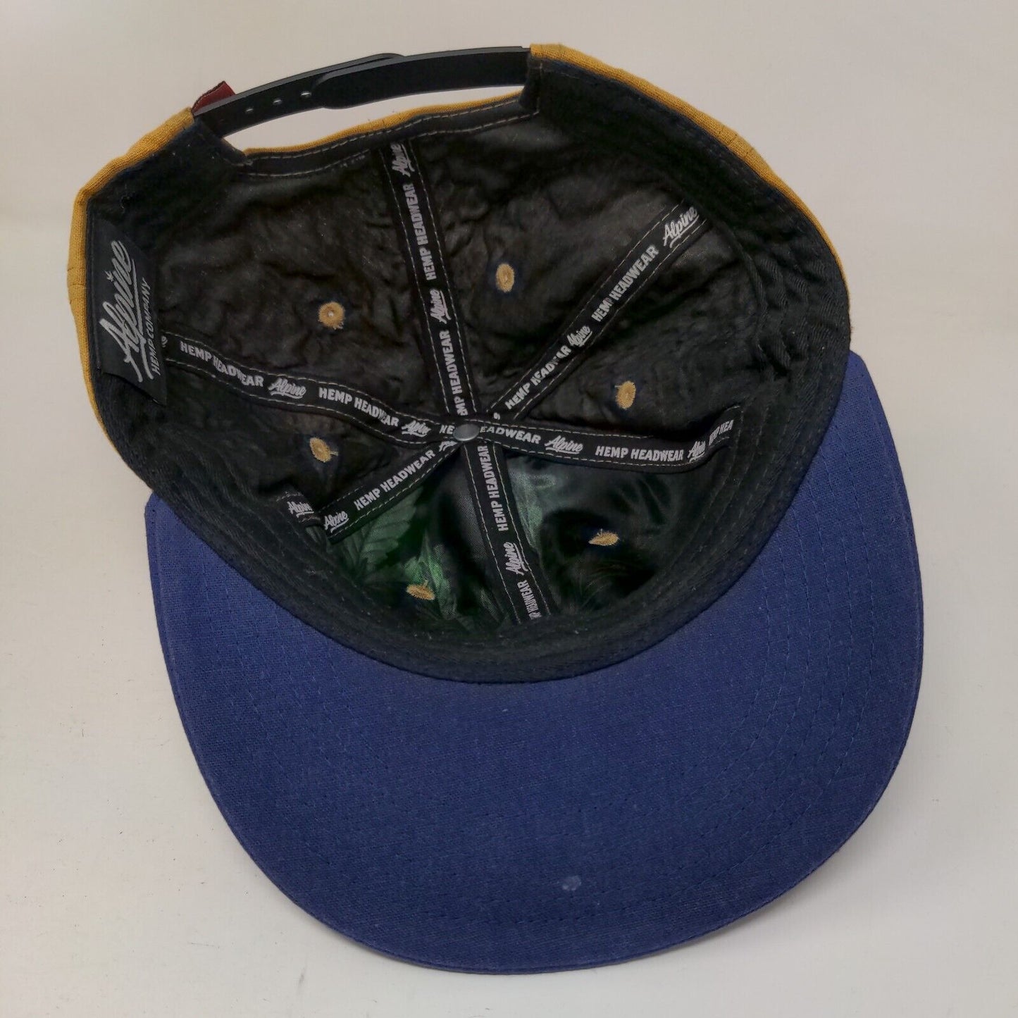 Alpine Hemp Company Snapback Hat Multi One Size Embroidered 6 Panel