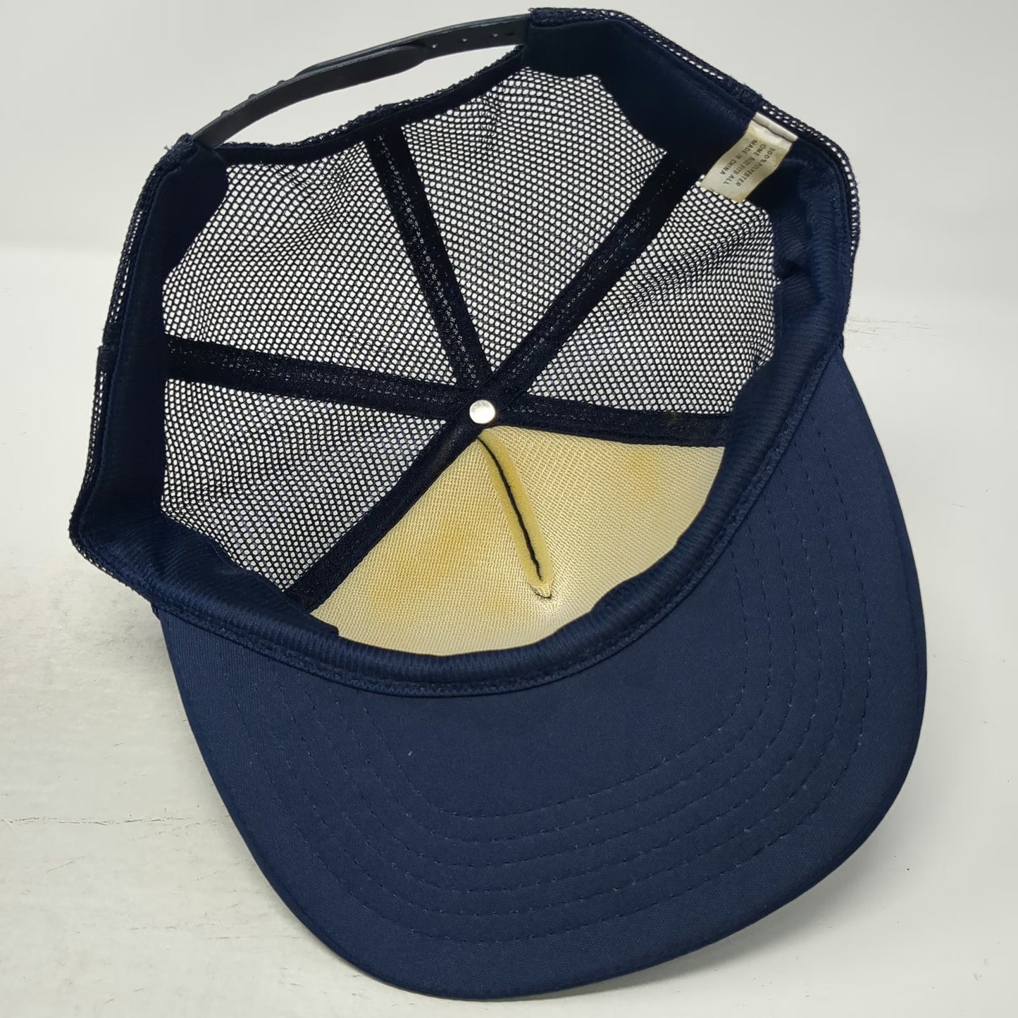 Holden Commodore Lion Patch Trucker Hat Blue Snapback Mesh Foam Vintage