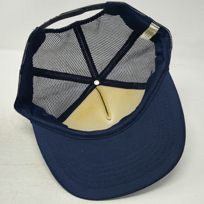 Holden Commodore Lion Patch Trucker Hat Blue Snapback Mesh Foam Vintage