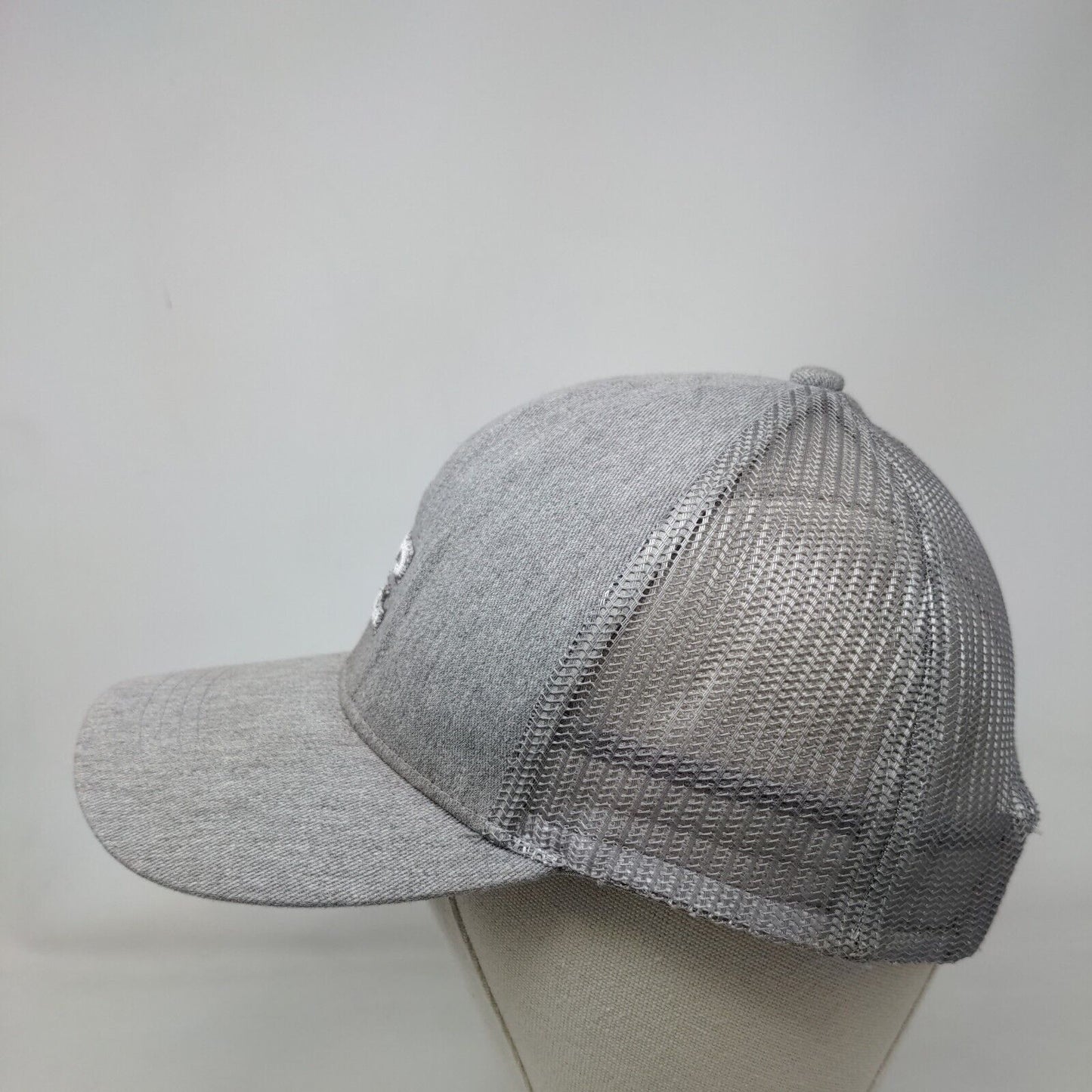Billabong Snapback Trucker Hat Gray One Size Adjustable Mesh Back Embroidered