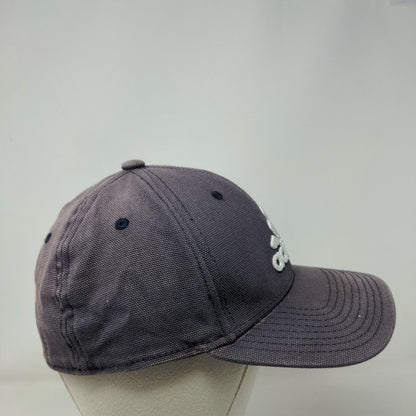 Adidas 3 Stripes Fitted Hat Blue L/XL Embroidered A-Flex Solid 6 Panel