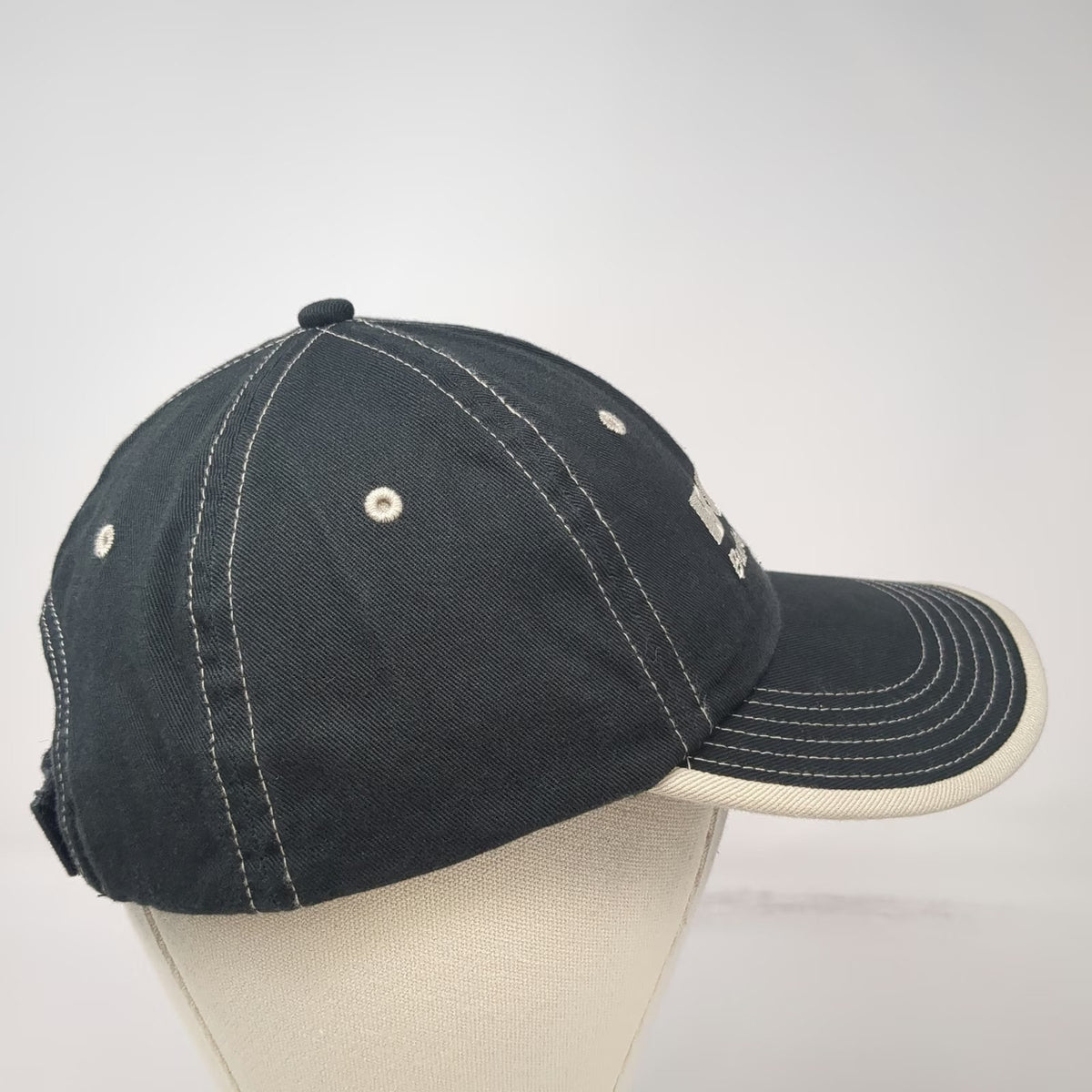Port Authority Baseball Cap Black One Size Strapback Boise Burley Packaging Hat