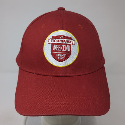 Trojan Family Weekend Baseball Cap Red One Size Adjustable Embroidered USC