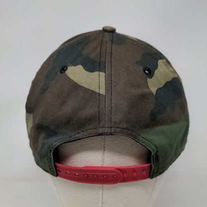 NBA Chicago Bulls Snapback Camo Hat Hardwood Classics Size M/L Embroidered Logo