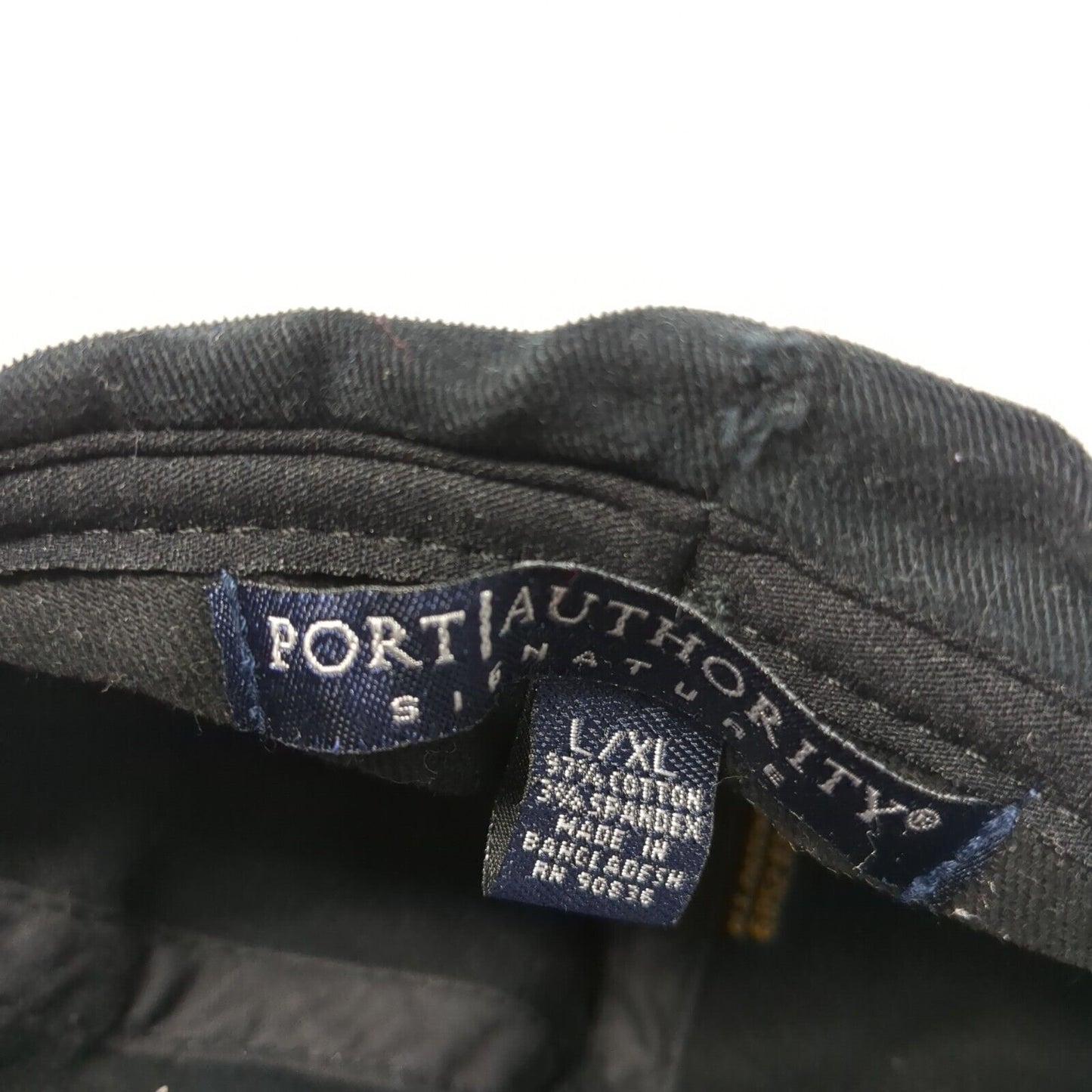 Make Your Mark Fitted Hat Black L/XL Embroidered 6 Panel Port Authority