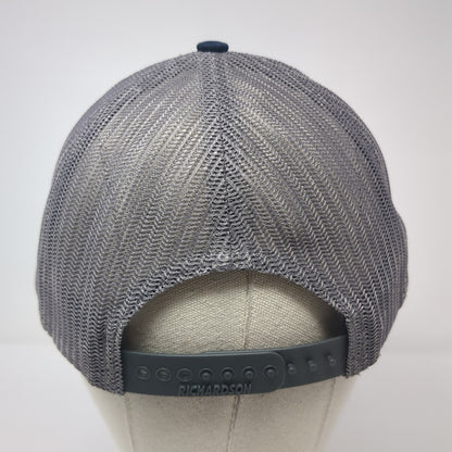 Meadow Gold Snpabck Trucker Hat Blue One Size Adjustable Mesh Back Richardson