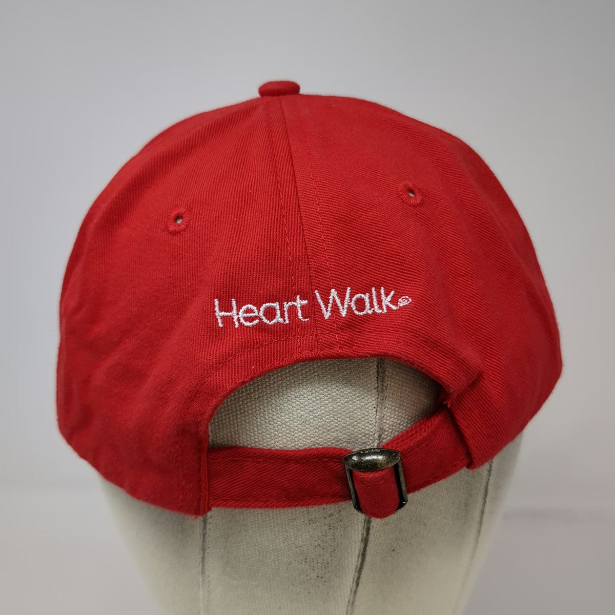 American Heart Association Heart Walk Survivor Red Baseball Cap OS Hat Slideback