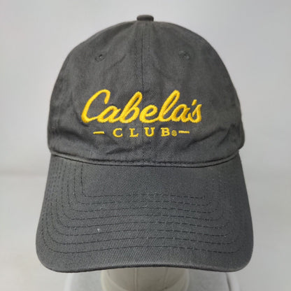 Cabela's Club Slideback Hat Gray OSFM Embroidered Adjustable Vent Holes