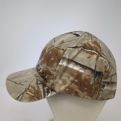 Cabelas Baseball Cap Brown Camo One Size Gore-Tex Strapback Realtree Hat
