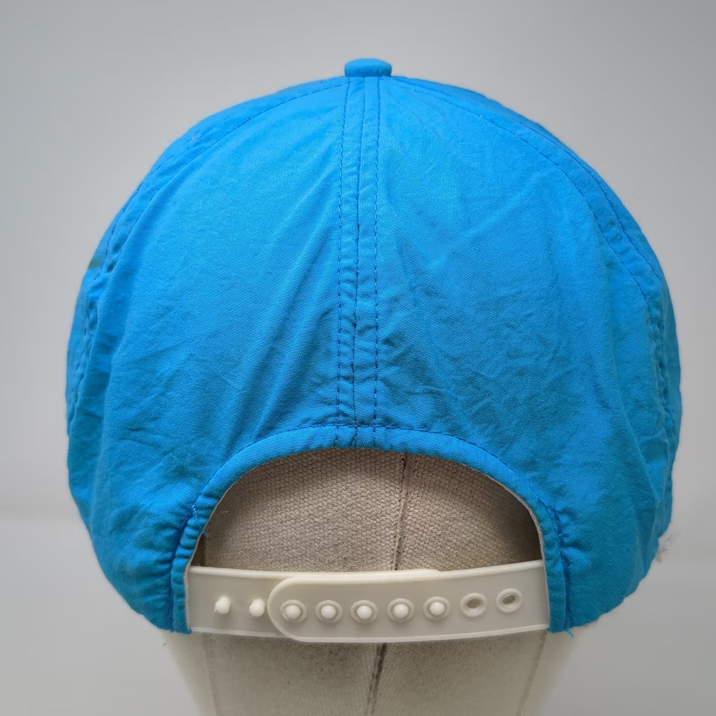 Miller Genuine Draft Hat Trucker Blue OS Snapback Zebra Embroidered Vintage