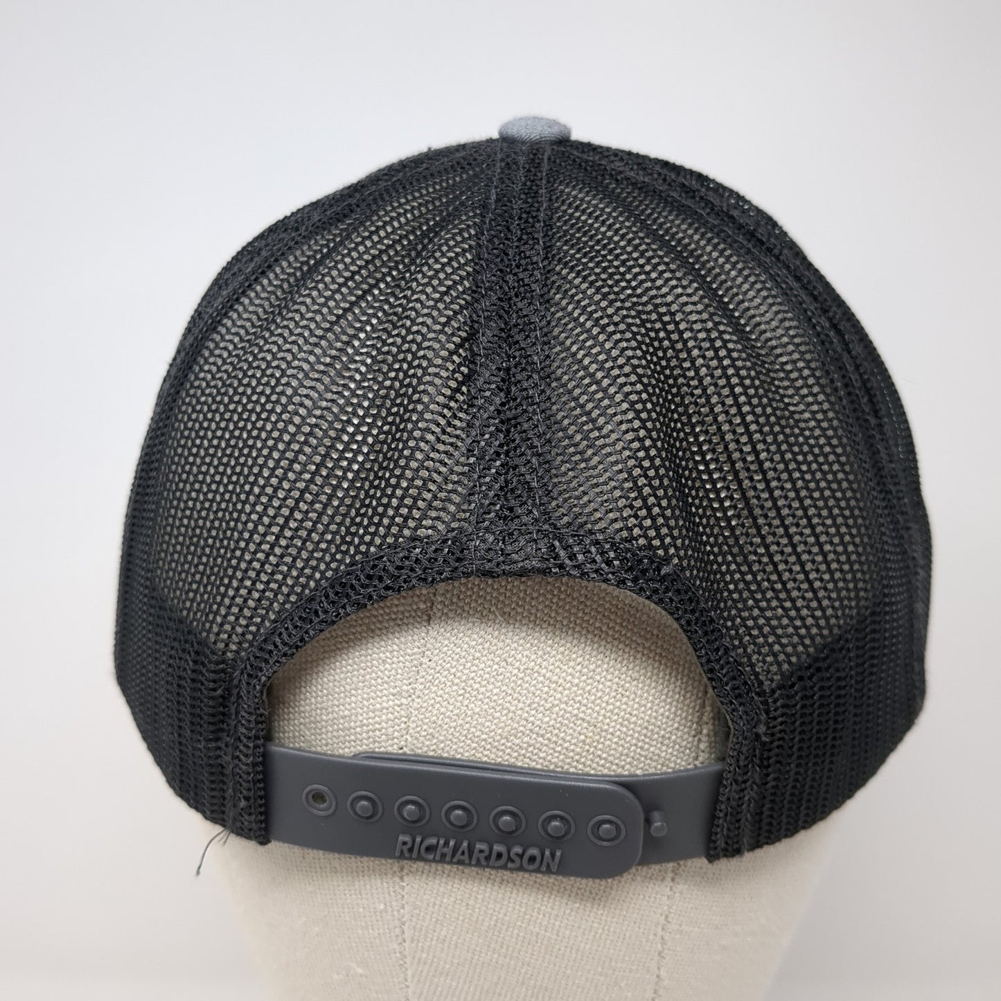 Mountain Snapback Trucker Hat Gray Large Adjustable Mesh Back Richardson