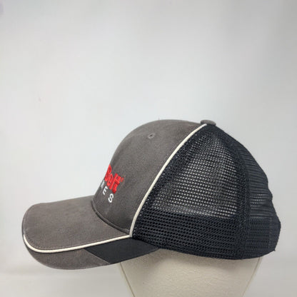 Link-Belt Cranes Strapback Trucker Hat Gray One Size Mesh Back