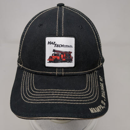 Haz Tech Drilling Inc Nampa ID Billing MT Strapback Hat Black OSFA 6 Panel MAX