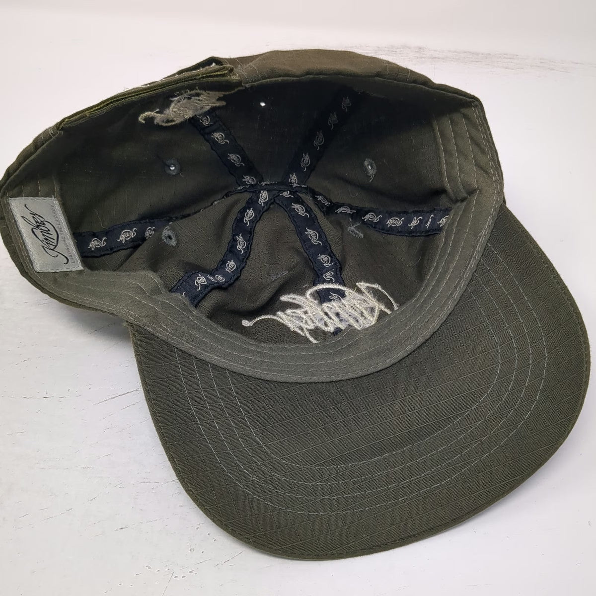 Kimber Baseball Cap Green One Size American Flag Strapback Script Hat