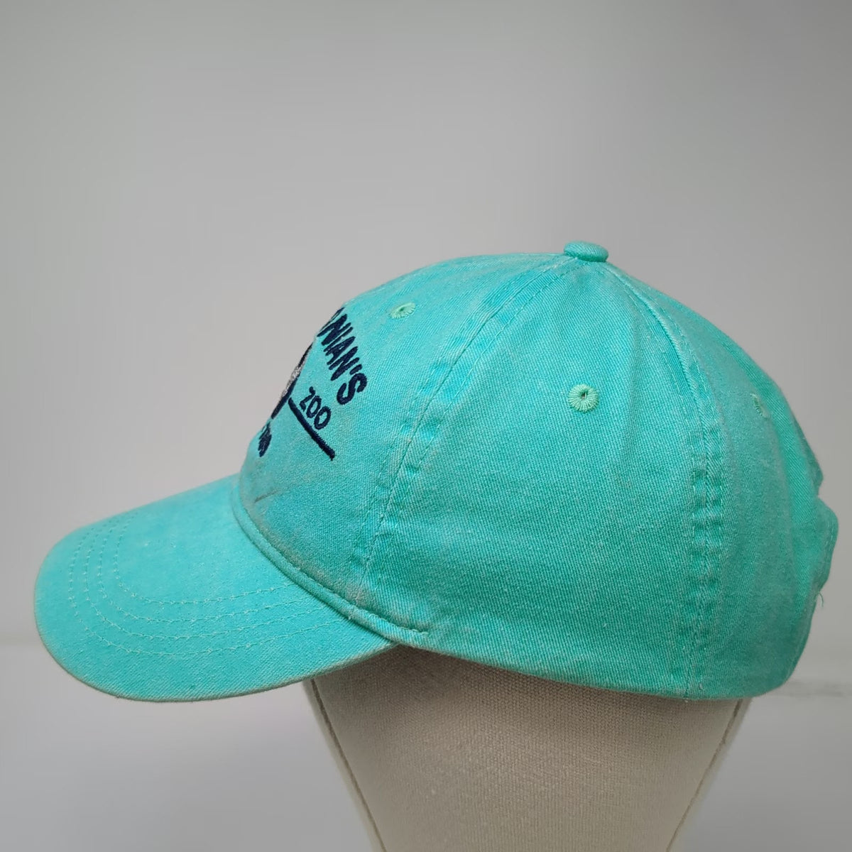 Smithsonian National Zoo Blue Baseball Cap One Size Hat Strapback Elephant Logo