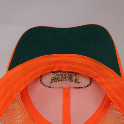 West Contracting Snapback Mesh Back Trucker Hat Orange One Size 6 Panel