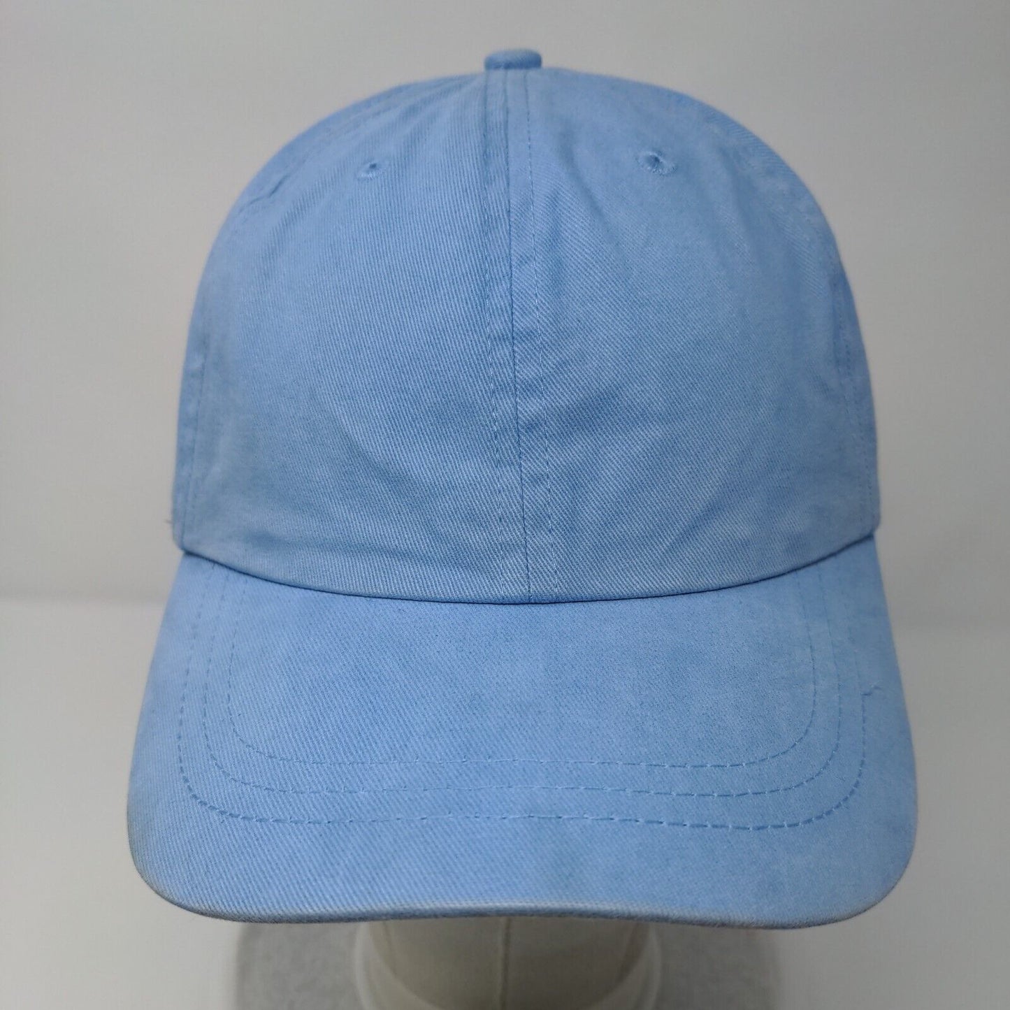 Route 66 Slideback Hat Blue OSFM Adjustable Vented Holes 6 Panel Blank
