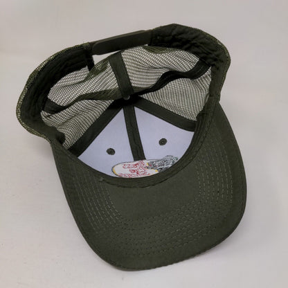 Bass Pro Shops Club Snapback Trucker Hat Green One Size Mesh Back 6 Panel