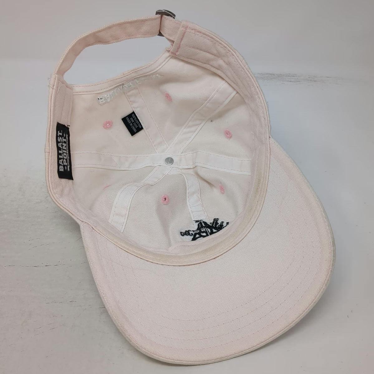 Ballast Point Brewing Company Baseball Cap Pink One Size Sextant Logo Hat Cotton