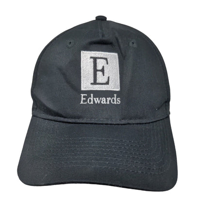 Edwards Strapback Hat Black One Size Embroidered Port Authority