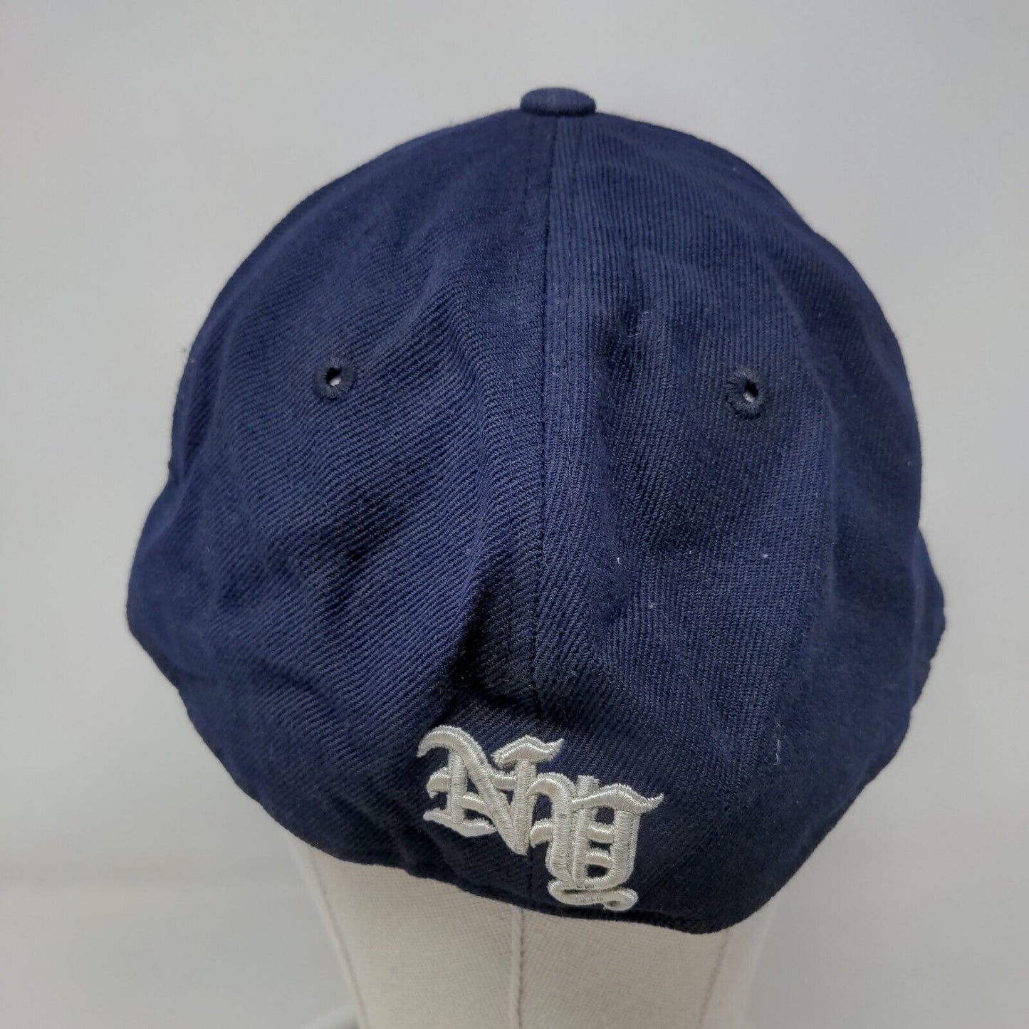 NY Fitted Hat Blue XL 7 3/4-8 Embroidered Premium Original Flat Hatco