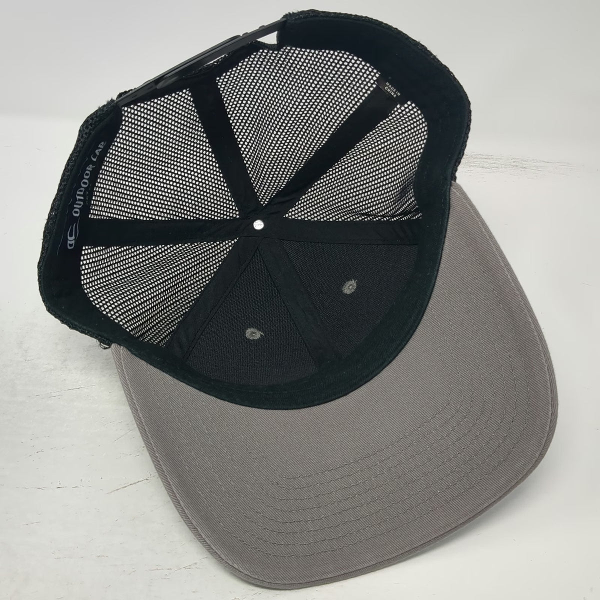 Outdoor Cap Trucker Hat Gray One Size Mesh Back Snapback Forterra Logo Hat Black