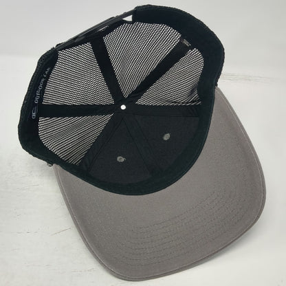 Outdoor Cap Trucker Hat Gray One Size Mesh Back Snapback Forterra Logo Hat Black