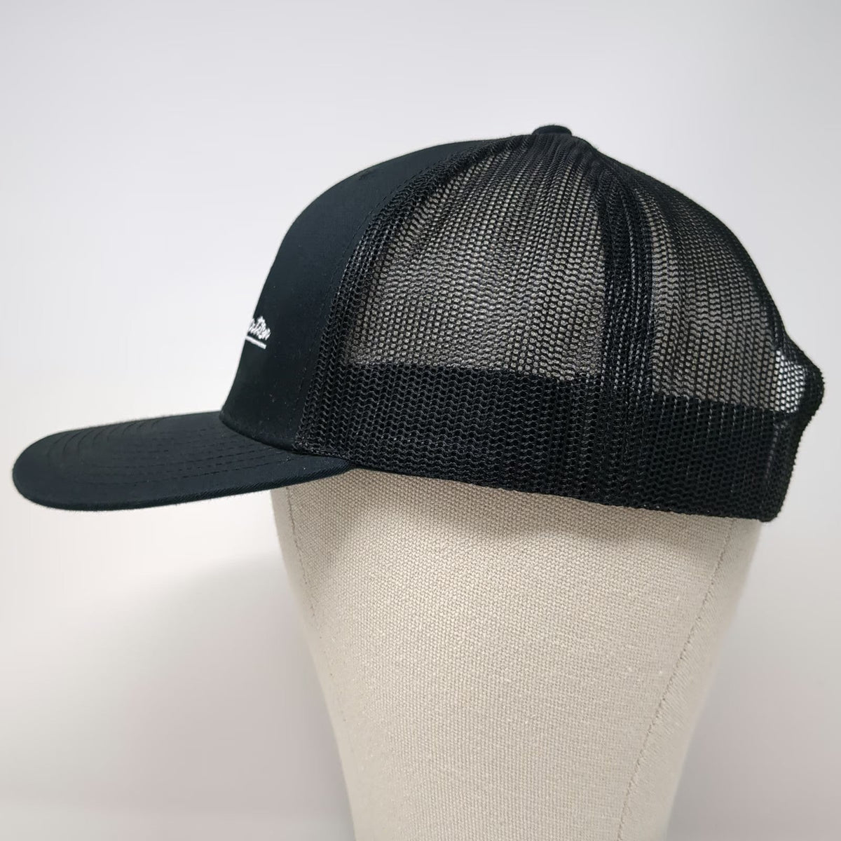 Richardson Trucker Hat Black One Size 112 Bully Excavation Bulldozer Snapback