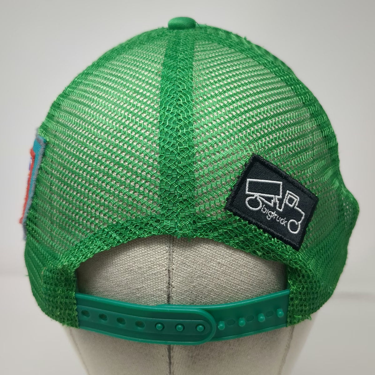 Bigtruck Trucker Hat Green One Size US Ski Team Mountain Goggle Mesh Snapback