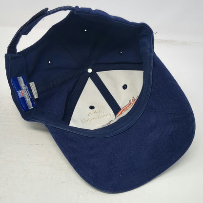 Reebok Denver Broncos NFL Blue Cap One Size Strapback Embroidered Orange White