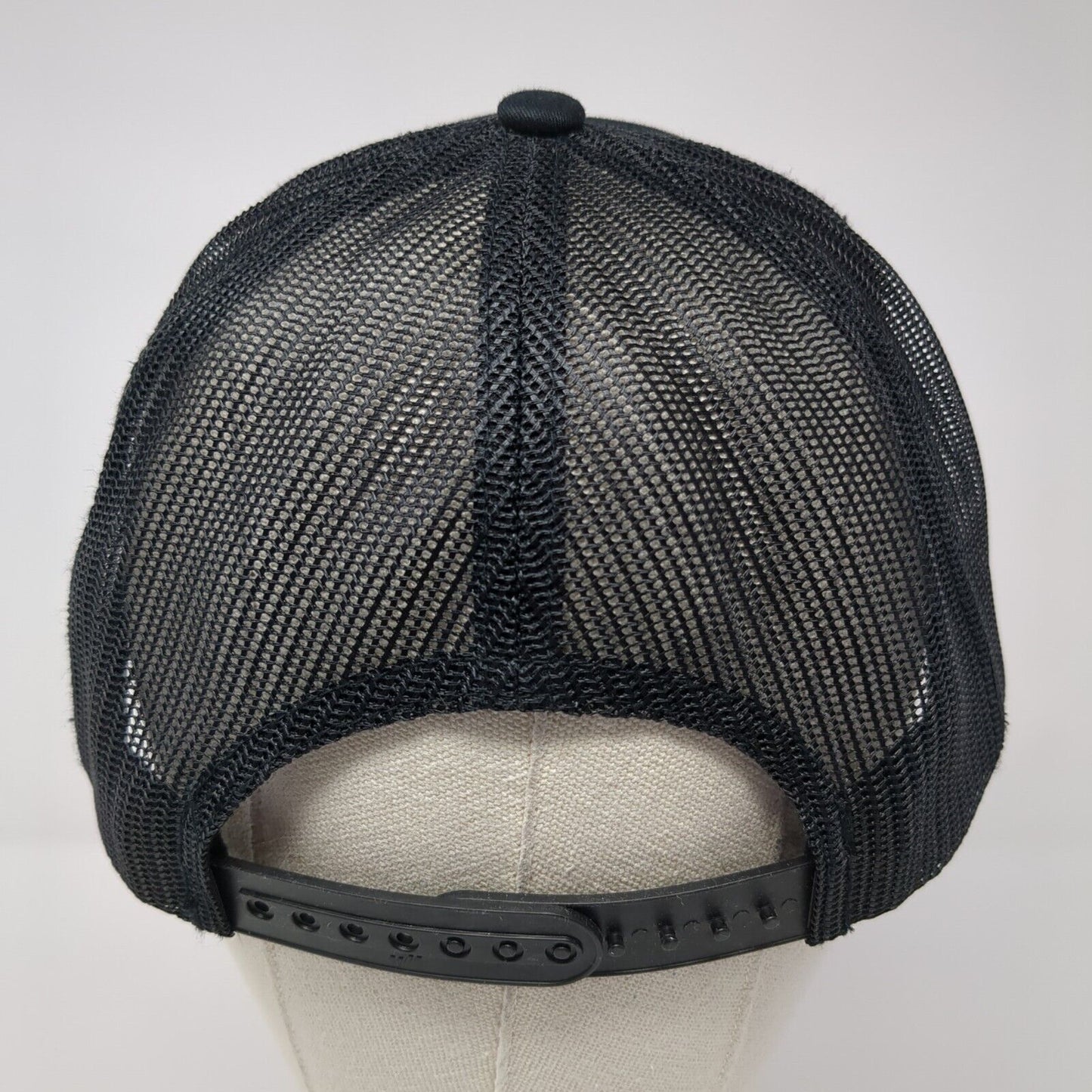 Cookie Co. Snapback Trucker Hat Black One Size Mesh Back Embroidered