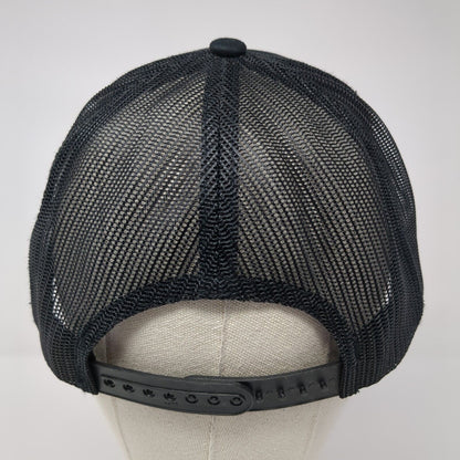 Cookie Co. Snapback Trucker Hat Black One Size Mesh Back Embroidered