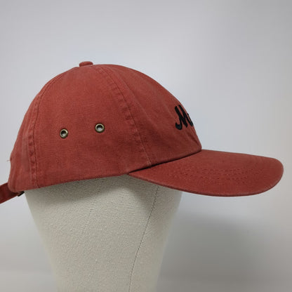 Nissin Baseball Cap Red One Size Maui Embroidered Hat Slideback Hawaii Souvenir
