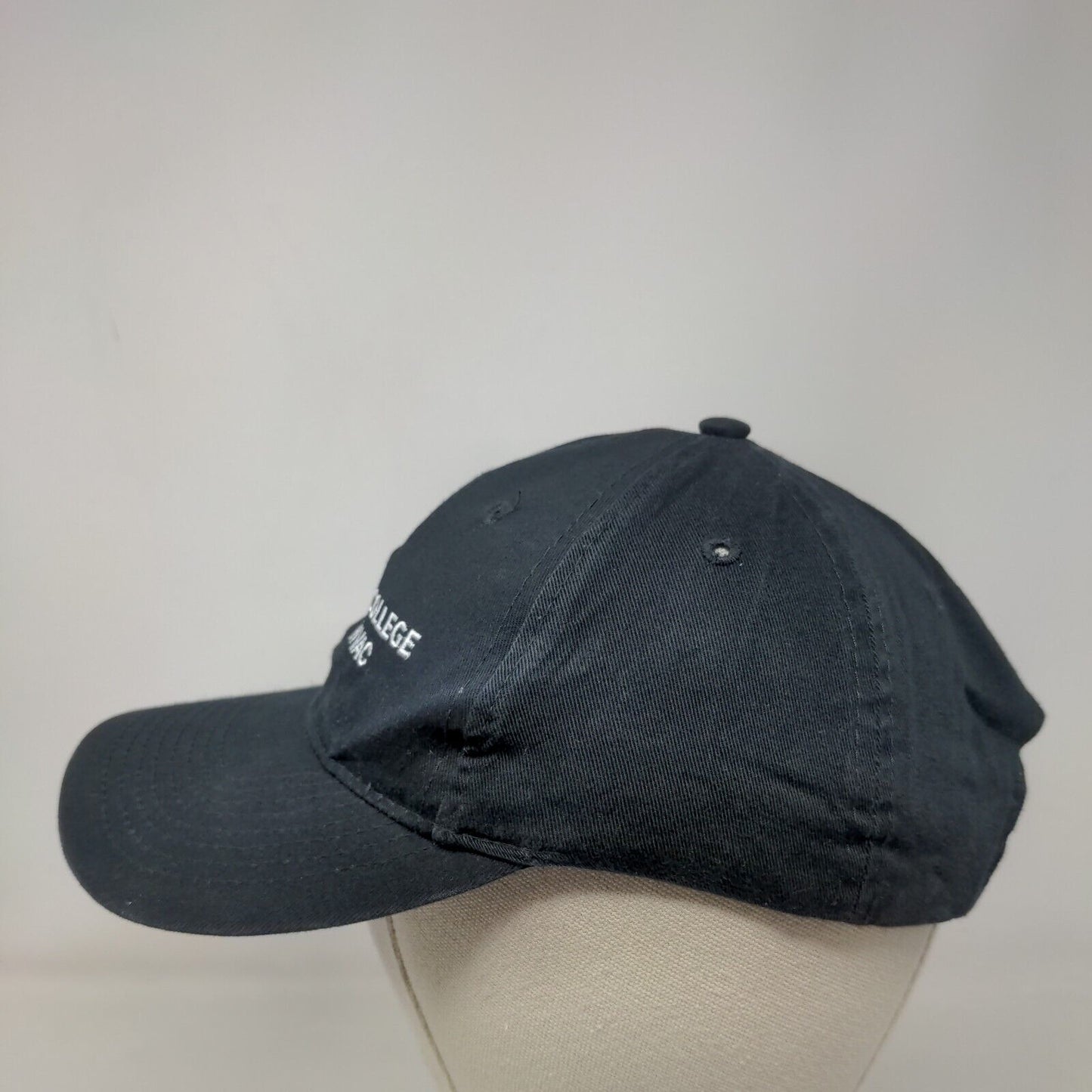 UEI College HVAC Strapback Hat Black One Size Embroidered Port & Company