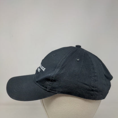 UEI College HVAC Strapback Hat Black One Size Embroidered Port & Company
